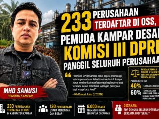 Tuntut Kuota 40% Pekerja Lokal, Pemuda Kampar Desak DPRD Panggil Seluruh Perusahaan Terdaftar OSS
